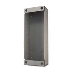 vertical flush-mount wall box enclosure for door station