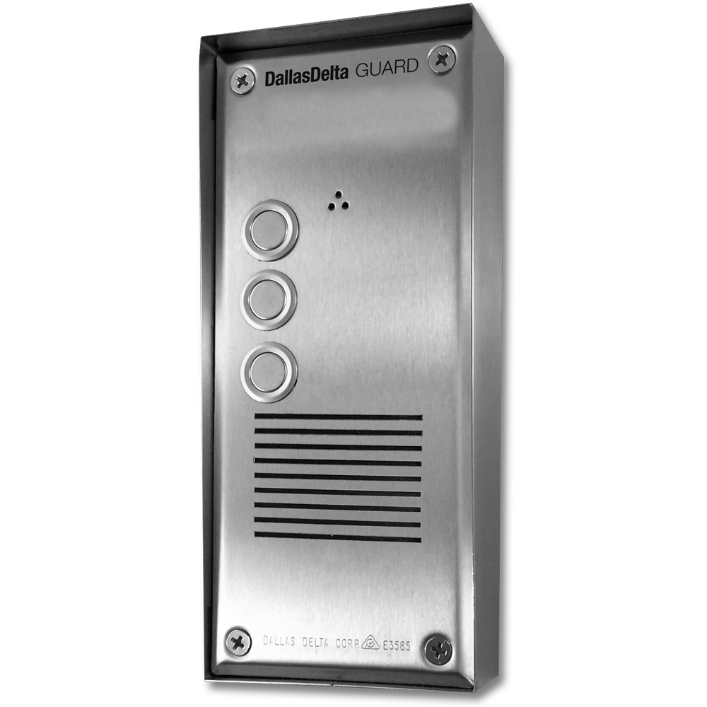 Dallas Delta Guard 3 button Vertical door station intercom